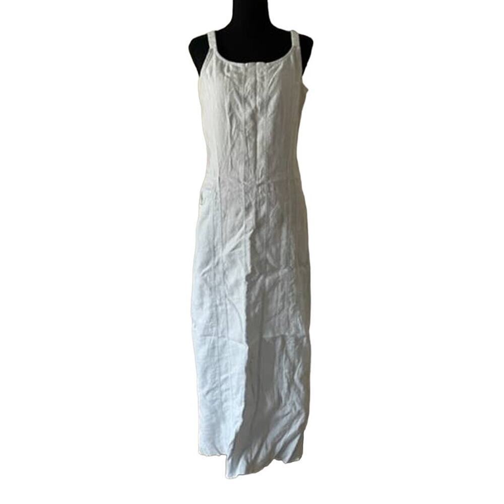 J.JILL Linen Maxi Light Blue Dress Size 10T
